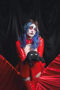 Kimlennox_ Tonight, your devil celebrates Valentine’s Day with you 😈🖤 Pic 2