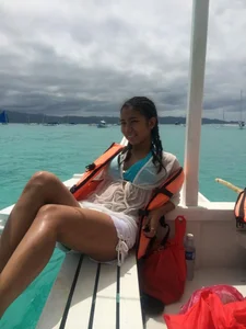 SecretaryAnna lets swimming Foto