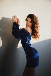 AngelicaDillon little blue dress💙 slika 2