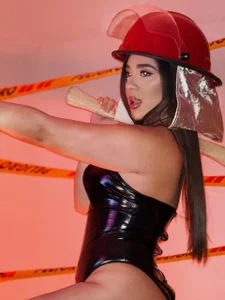 SussyBellX Burning lust under a firefighter's helmet Pic 3