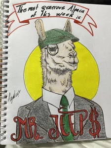 Ag4ta_ The hall of fame La 🦙 generosa. Thanks for ur support I hope draw more generous Alpieeess Pic