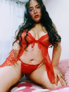 julietabigboobs SEXY RED LINGERIE Pic