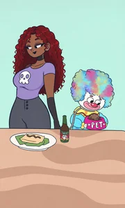 saralovens The Clown Is My Little Pet 🤡🖤 Pic