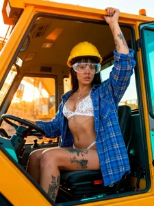 🔥🛠️ **Building Heat** – Sexy Construction Photoshoot 🔥🛠️