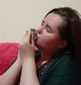 Jessica_Joy me and my hamster🐹❤️ Pic 2
