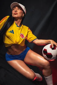 Mia_Davis__ Colombian beauty, football passion and a special invitation for you ⚽🔥 รูป  6