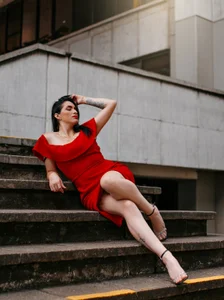 MeganHoffmaan "Red like the fire that I light in you. Ready to burn with me? 😈 #PasiónRoja" Pic 5