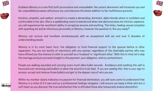 GoddessAlimony FREE Poză 6