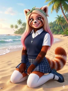 Blakelytgirl Furry persona Red Panda Foto 3