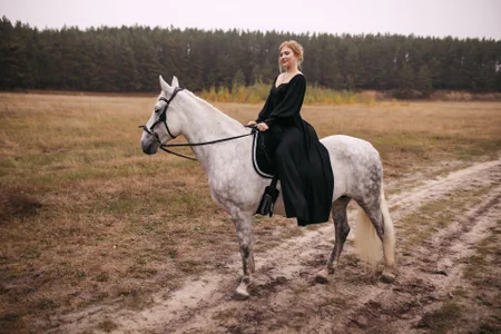 LunaHouston a princess on a white horse Pic 6