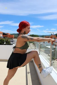 selene_red_ ON A WALK Pic 2