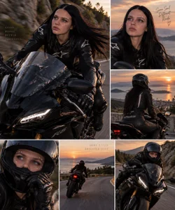 on a motorcycle de Mihcela_Furett  Imagens