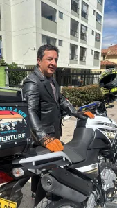 Sam_and_molly_ He with his motorcycle, i with mine Pic 2