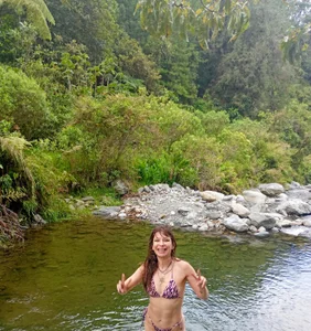 Jessica_Montes In the river🌤️🏊🏻‍♀️ Pic 4
