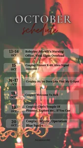 Nicolemorelli2 ✨MONTHLY SCHEDULE ✨ Poză 2