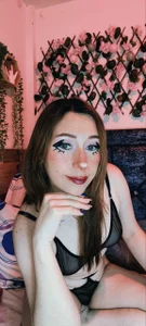 Amber_prada Sheer Pink Mesh Tease Foto 4