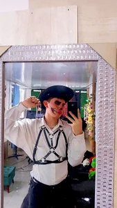 spicy_adonhis 🤠 The dark cowboy is waiting to tame you... do you dare try my whip? 🖤 Hình 2