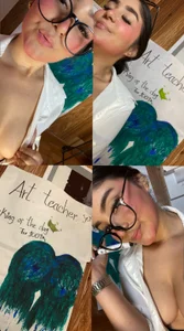 Belliinda_21 painting day with the teacher 💕💟 Pic 5