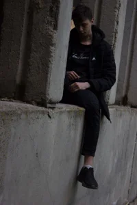 In the abandoned building