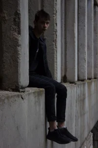 In the abandoned building