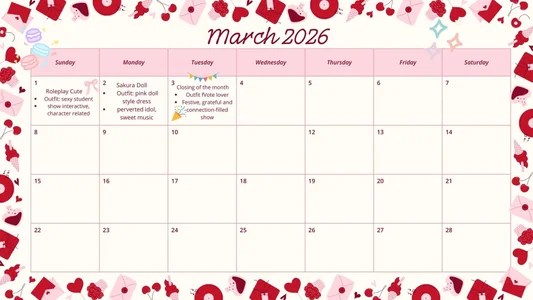 SweetSakura_Dolll kullanıcısının 🎀month calendar🎀 albümü -  fotoğraf