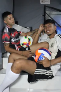 Strength, passion, and style in every play. Two footballers who turn the pitch into pure temptation de darwinandbrayann  8 Imagens