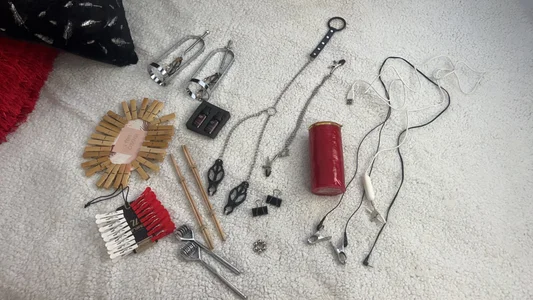 alison_slave Punish my tits and pussy Pic