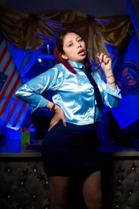 stephaniesun_ Happy 4th of July 🇱🇷🎇 #secretary #heels #stockings #milf Foto 6