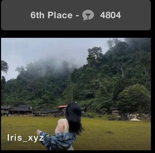 Iris_xyz The first time I was in the top 100, I feel so happy and grateful to the guys!💗 I hope the guys wil Pic