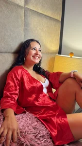 Mila-Novak sexy with my red bathrobe Pic 5