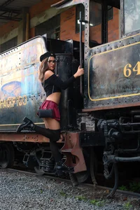 saskia_secretsexy train photo section !! saskia so hot图片 5