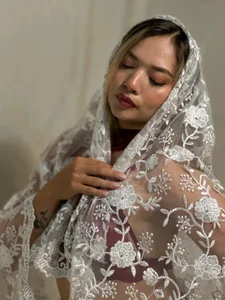 Veiled in lace, soaked in sin🤍🔥
