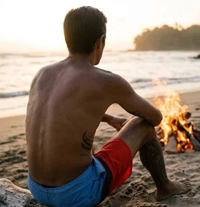 Beachman01 Homem da praia รูป  2