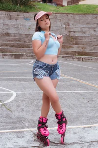 sexy girl on roller skates de Gaby_Wett  5 photos