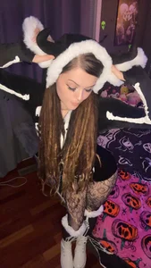 BlaizeyBBy Halloween Slut Cosplay🦴🖤 Pic 6