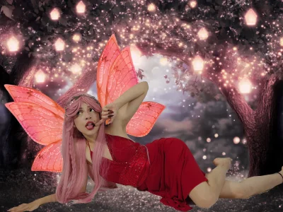 LaxiViolet Cute Fairy In The Forest 🍃✨🍄🍃 Immagine  3