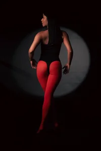 naia_cox Sexy pantyhose red Foto 3