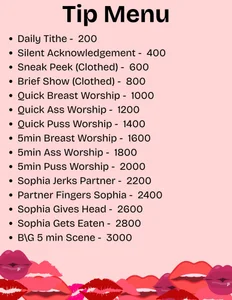 TheSophiaMorgan Menu and Rates Foto 2
