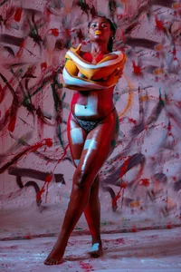 Liz_ortega30 my sexy body in paint Foto