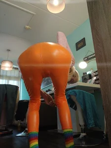 Doggyray44 Oranje latex broekje Εικόνα 5