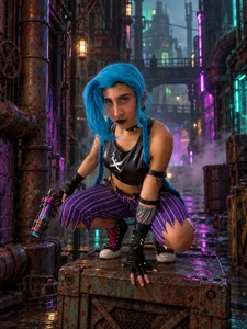 Violet_rousse7 💙💜 Jinx: Queen of Chaos 💣🔥 Pic 4