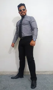 KalethBigDick Gray and black suit Hình 3