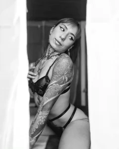 black and white