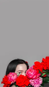 MarieKarma drowning in flowers Pic