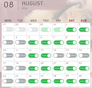 miuri_miy Schedule for August Pic