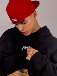 MIGUEL_AGUIRRECA BLACK HOODIE Poză 7