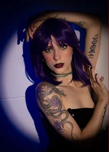 hair purple de Amelianox  2 photos
