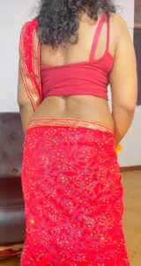 naughtyjaanu Red hot Saree зображення 4