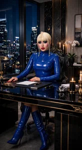 AntoniaSaints blue latex mstress Hình 2