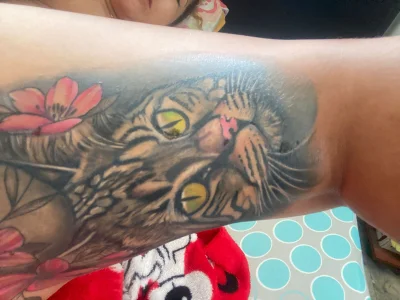 camile_milf I had a fat on my leg that made me unhappy that's why I decided to get a tattoo. and enjoy my tatto Pic 8